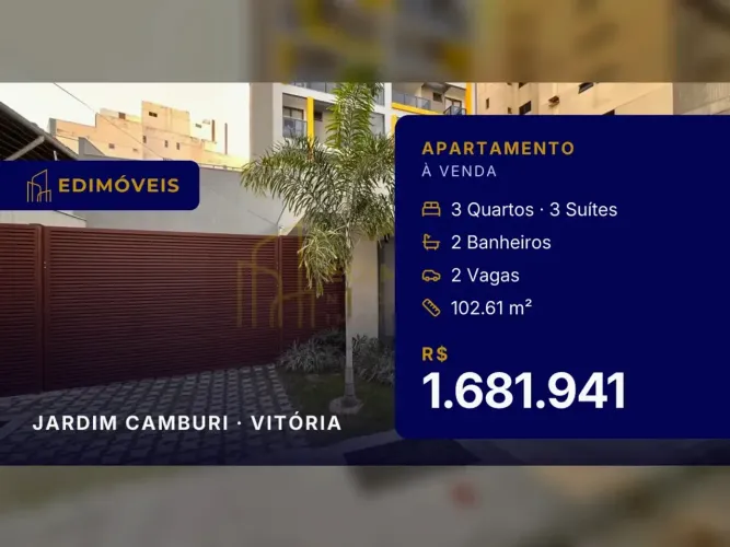 Apartamento 3 suítes no Jardim Camburi, conforto e modernidade para você