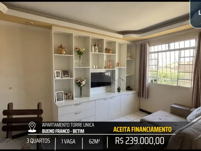 EXCELENTE APARTAMENTO REFORMADO - 3 QUARTOS E 1 VAGA