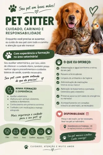 Pet Sitter/ Babá de Pet