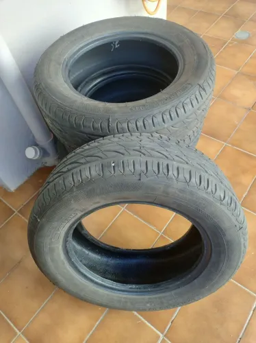 Jogo 4 Pneus 205/60r15 Remold Safecar Com Pouco