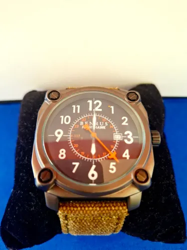 Relógio Benrus Nighthawk F117 Militar.