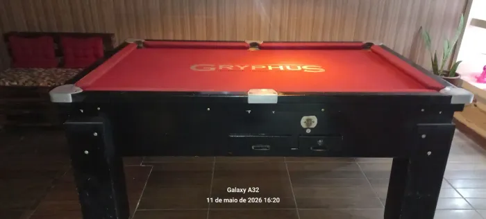 MESA SINUCA SISTEMA FICHA NOVA