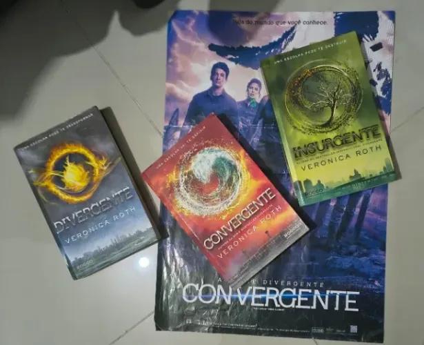 Trilogia Divergente completa + pôster do filme Convergente