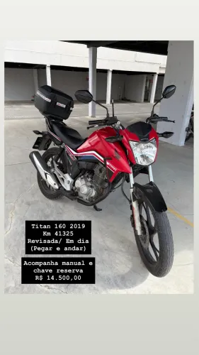 Vende-se Titan 160 2019 (Manual + Chave reserva)