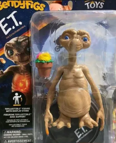 Boneco E.T. The Extra-Terrestrial - 40 Anos - Coleção Bendyfigs