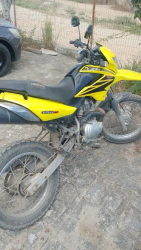 Bros 2008 motor carbonizado partida