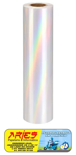 BOPP HOLOGRAFICO REGULAR PARA LAMINAÇÃO A3 25 MICRAS 32 CM X 50 METROS
