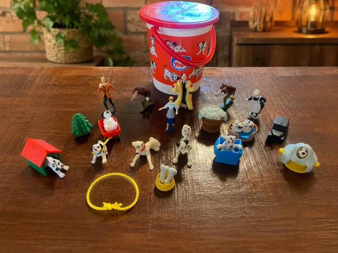 Rara Coleção 101 Dálmatas Sorvete Nestlé 1997 com o pote 