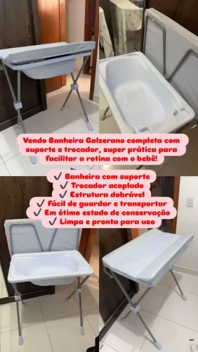 Banheira com trocador Galzerano 