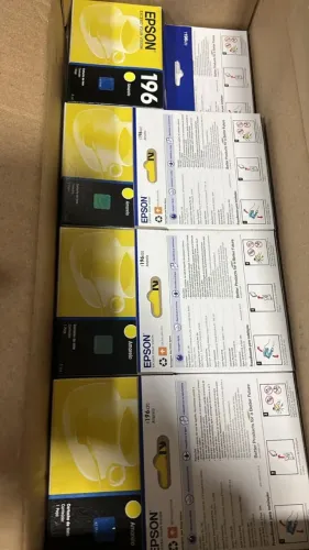 LOTE CARTUCHOS EPSON 196 AMARELO