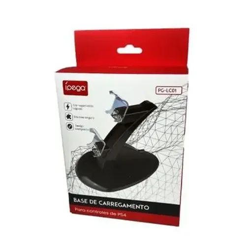 Base Carregadora para 2 Controles PS4 PG-LC01 Ipega | DualShock 4 | Carregamento Rápido
