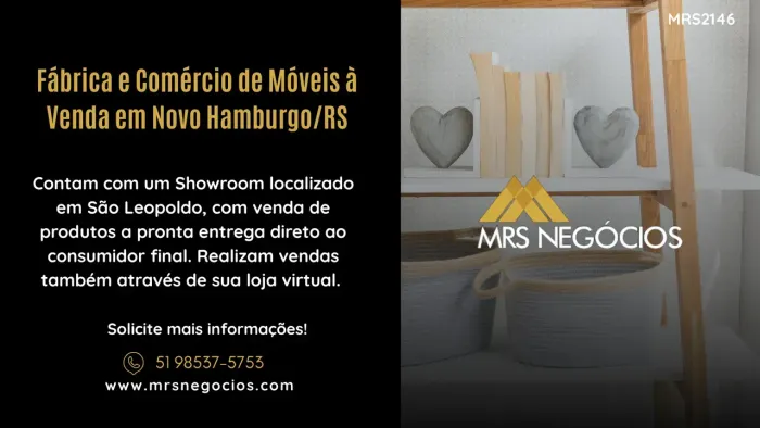 Fábrica e Comércio de Móveis à Venda em Novo Hamburgo/RS
