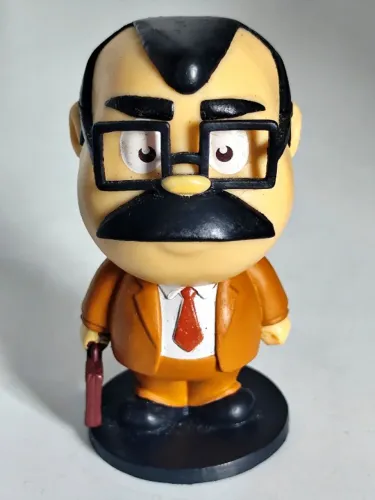 Boneco miniatura Seu Barriga Bob's Turma do Chaves desenho!
