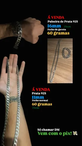 PRATA 925 - PESCOÇO +\OU CORRENTE