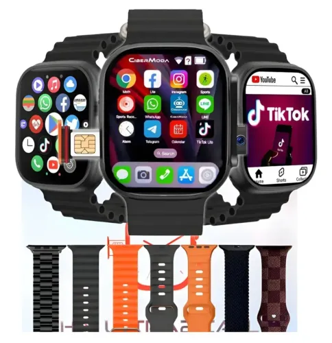 Relógio Smartwatch Hw Ultra 2 Call 5g Chip Android 7pulseira