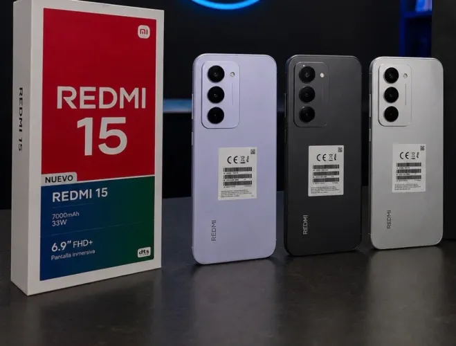 Celular Xiaomi Redmi 15 4G 256+8 Lacrado Entregamos Rápido Ágil Potente