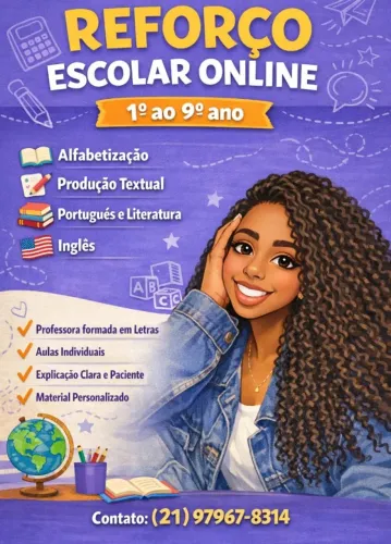 Reforço Escolar Online | Alfabetização e Acompanhamento
