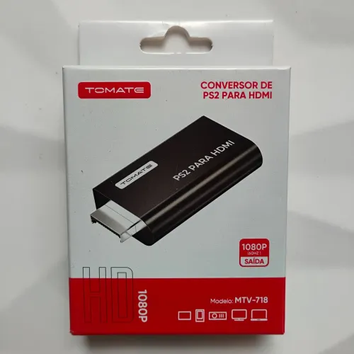 Conversor de PS2 para HDMI Tomate MTV-718 1080p - Novo na Caixa