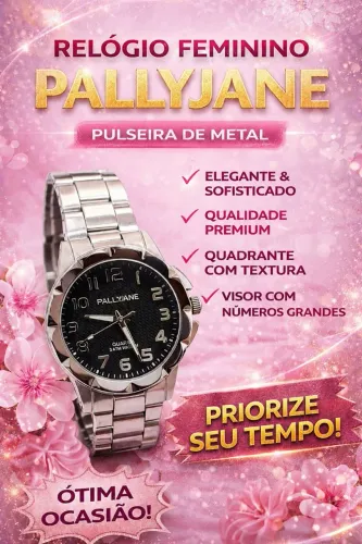 ? Relógio Feminino Pallyjane: Sofisticação que Acompanha o Seu Ritmo