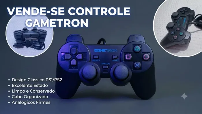 CONTROLE PARA PLAYSTATION 2 (NOVO)