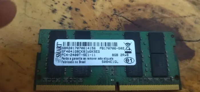 Memória ddr4 8Gb para notebook 2400MHz