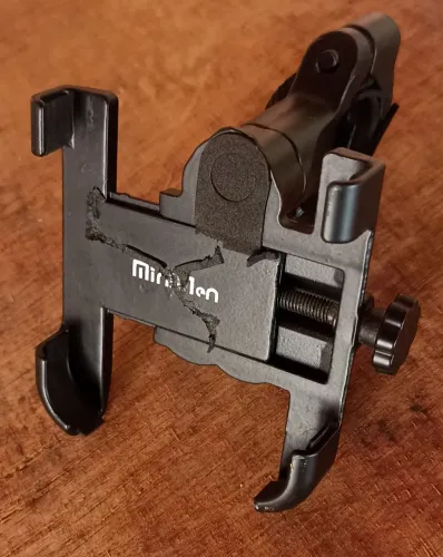 Suporte de Celular Alumínio para Bicicleta/Moto 360° Universal - Muito Resistente
