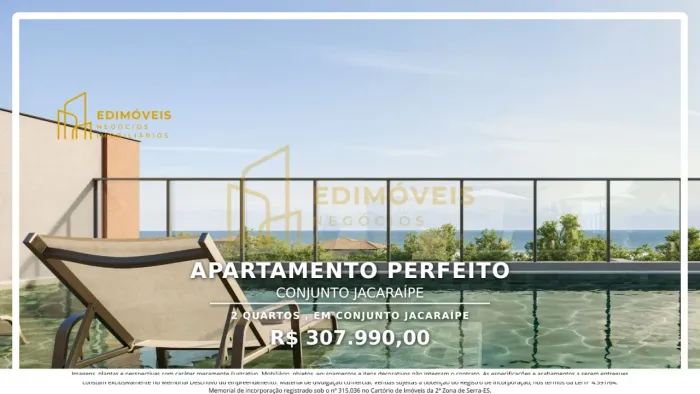 Invista no Futuro: Apartamento 2Q em Conjunto Jacaraípe, Serra!