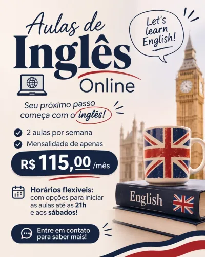 Aula de Inglês online