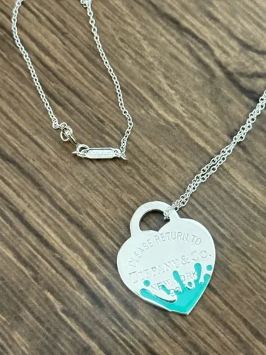 colar tiffany splash azul prata 925