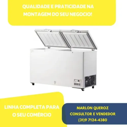 Freezer Horizontal 503 Litros 2 Tampas Fricon Novo