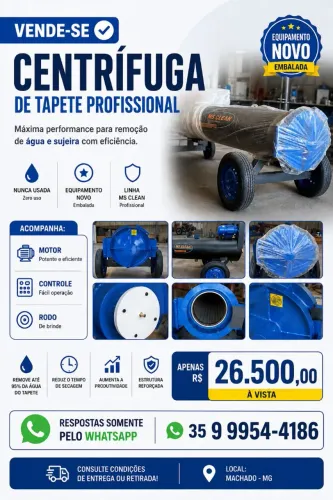 Centrífuga de tapetes