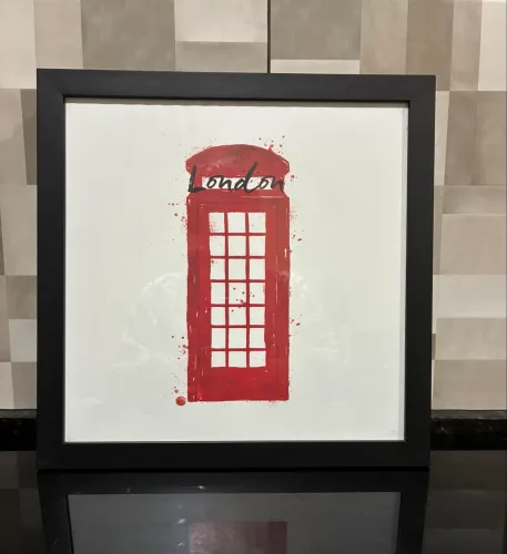 Quadro vidro Cabine Telefônica - Londres