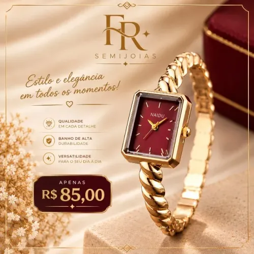 Relógio Bracelete Feminino 
