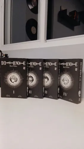 Death Note Black Edition Volumes 1 ao 4 Mangás Coleção