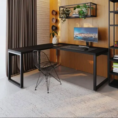Mesa de Escritório em L 160x190cm Nova na Caixa