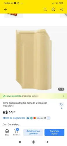 34² Telha marfim