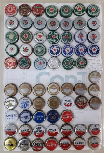 Tampinhas Heineken e Amstel