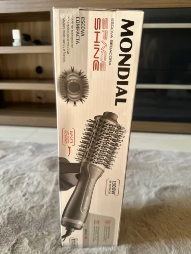 Escova secadora 1300w mondial nova