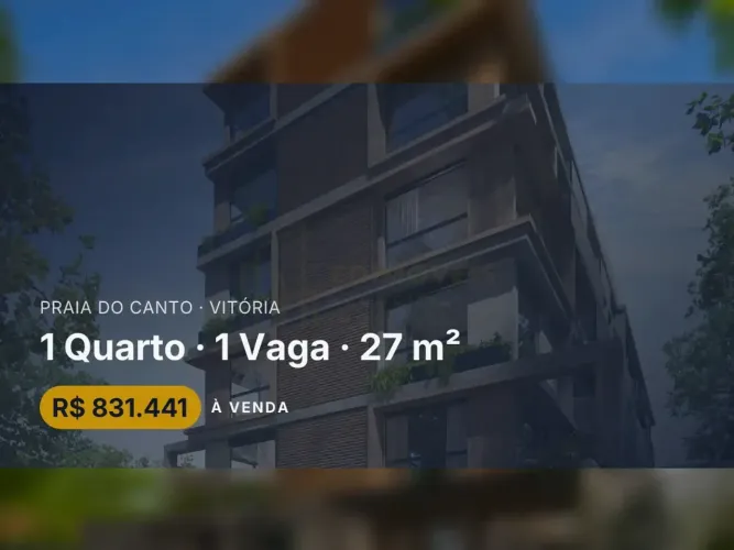 Studio Garden na Praia do Canto: onde espaço e localização se encontram!