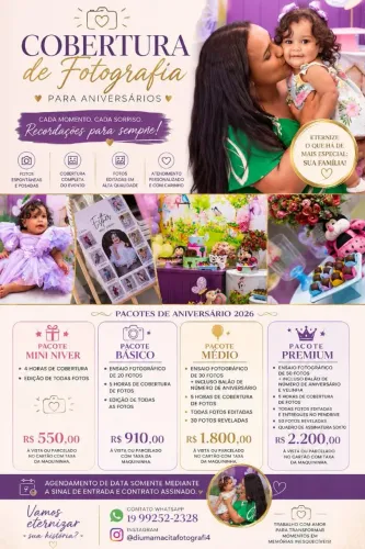 Ensaios de fotografia