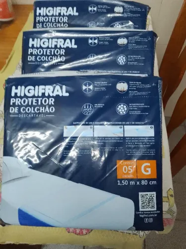 Kit com 3 unidades do Protetor de Colchão Higfral G
