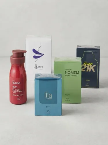 Kit Lote Natura Completo - 4 Perfumes Lacrados + 1 Hidratante (Original)