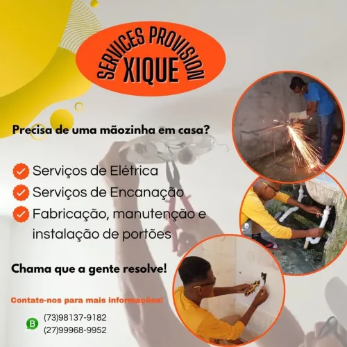 Elétrica, hidráulica, serralheria