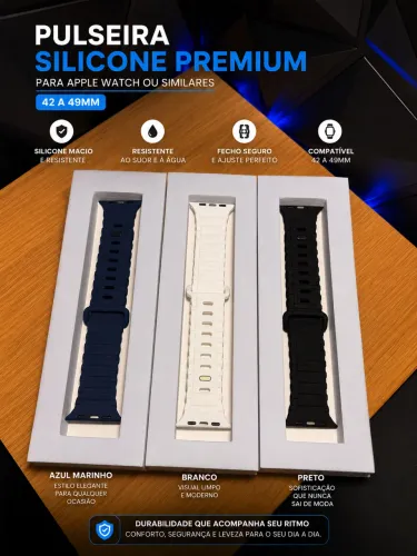 Pulseira Apple Watch Silicone esportiva