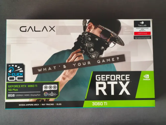 Placa de Vídeo GALAX RTX 3060 Ti 8GB - Triplo Fan