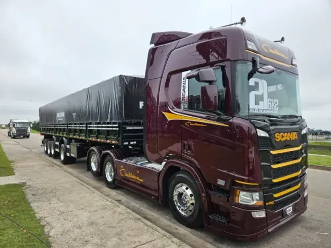 Scania R450 6x2 Ano 2021 Euro 5 Teto Alto Automático Personalizado Millenium + 4 Eixo 0km