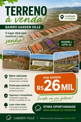 Terreno no Garden Ville