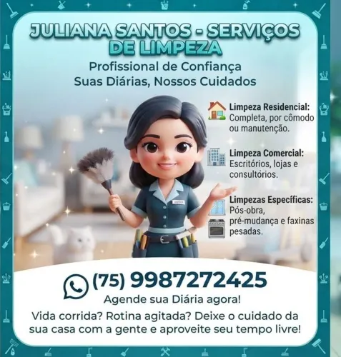 Faxinas e diárias com capricho