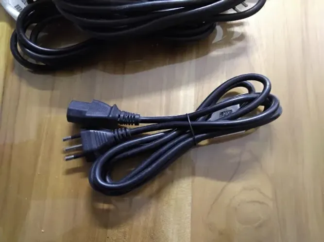 Cabo Energia Força 1,5m Computador Monitor Impressora Panela Cor Preto