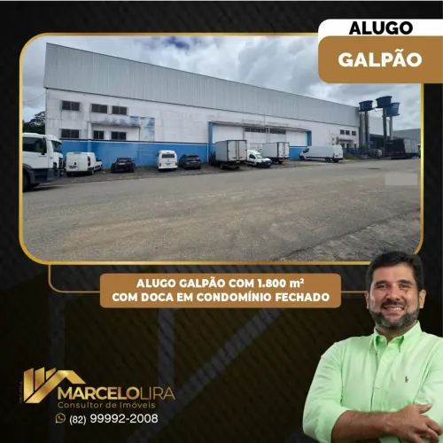 ALUGO OU VENDO GALPÃO LOGÍSTICO EM CONDOMÍNIO FECHADO COM 1.850 m²